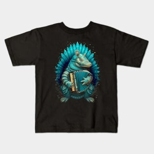 Aurora Armadillo Accordionist Kids T-Shirt